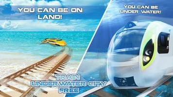 Train Underwater City Land पोस्टर