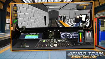 Euro Tram Subway Simulator اسکرین شاٹ 3