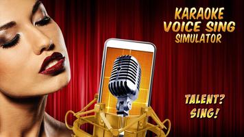 Karaoke cantar a Simulator Cartaz