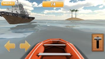 Survive Raft 3D Simulator Cartaz