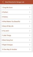 برنامه‌نما Hit One Direction's Songs Lyri عکس از صفحه