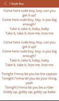 Hit Rihanna's Songs Lyrics capture d'écran 2