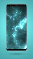 Blue Space Nebula HD plakat