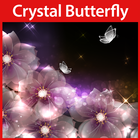Crystal Butterfly Wallpaper icône