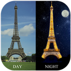 Day night changing live wallpaper أيقونة