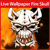 Fire Skull Live Wallpaper ikon