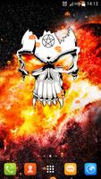 Fire Skull Live Wallpaper captura de pantalla 1