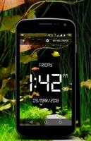 Aquarium digital clock lwp screenshot 2