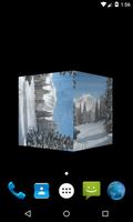 3D Winter Cube Live Wallpaper 截图 3