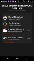 Error 3d Cube Live Wallpaper screenshot 2