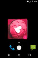 3D Cute Hearts Cube LWP screenshot 2