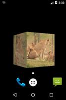 3D Small Lion Cube Theme LWP capture d'écran 3