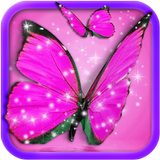 Pink Butterfly Live Wallpaper icon