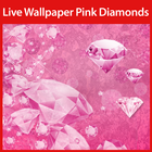 Pink Diamonds Live Wallpaper icône