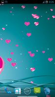 برنامه‌نما Pink Heart Live Wallpaper عکس از صفحه