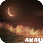 4K Night Ocean Live Wallpaper icon