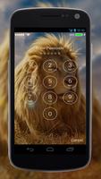 4K Lion Lock Screen الملصق