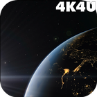 4K Space view of Earth Video Live Wallpaper icon