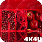 4K Red Colored Stylish Video Live Wallpaper icône