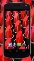 4K Red Colored Stylish Video Live Wallpaper Affiche