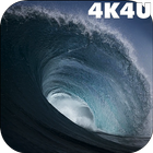4K Perfect Sea Wave Live Video icône