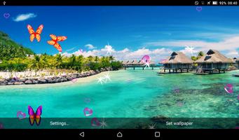 Paradise Live Wallpaper - Screen Lock, Sensor,Auto Ekran Görüntüsü 1