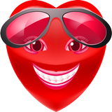Funny heart icon