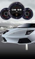 Lamborghini Clock Compass LWP poster
