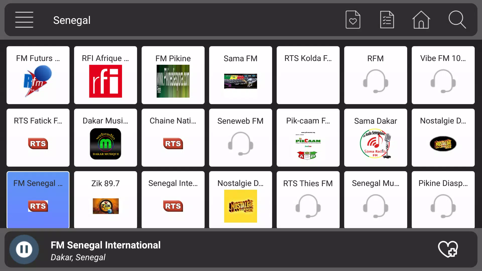 Radio Senegal Online - Senegal Am Fm APK pour Android Télécharger