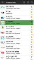 Radio Singapore Online - Am Fm स्क्रीनशॉट 2