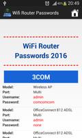 Wifi Router Passwords 2016 imagem de tela 3