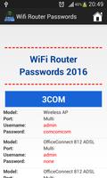 Wifi Router Passwords 2016 screenshot 3