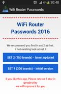 Wifi Router Passwords 2016 poster