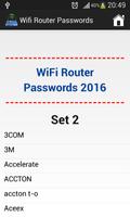 Wifi Router Passwords 2016 imagem de tela 2