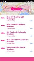 Free Lyft Taxi Coupons For Lyft Ride 2018 captura de pantalla 1