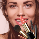 Make-up - je makeover editor-icoon