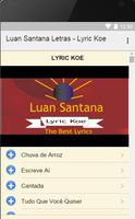 Luan Santana Letras-Lyric Koe capture d'écran 1