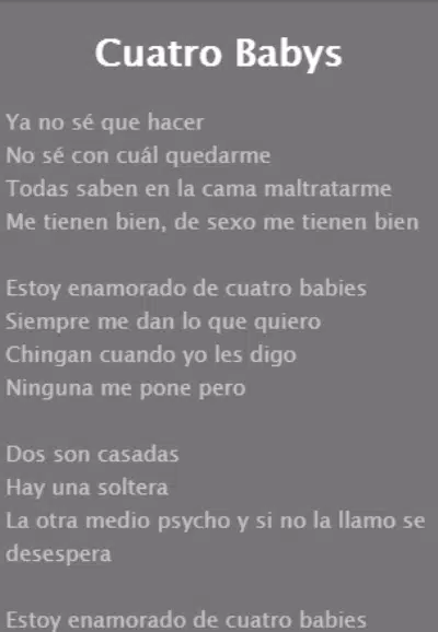 Maluma - letra de Cuatro Babys APK for Android Download