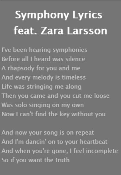 Uncover Lyrics - Zara Larsson for Android - APK Download