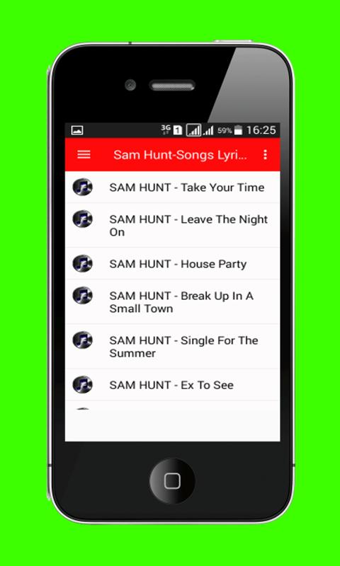 Descarga de APK de Mp3 Music Sam Hunt para Android