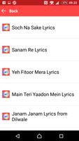Mp3 Arijit Singh Songs Lyrics capture d'écran 2