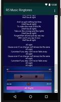 R5 Lyrics Music captura de pantalla 3