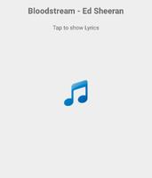 Poster Bloodstream-Ed Sheeran Lyrics