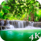 Waterfalls 4K Live Wallpaper icône
