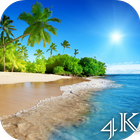 Beach 4K Live Wallpaper آئیکن