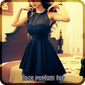 Lace Peplum Top