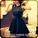 APK Lace Peplum Top