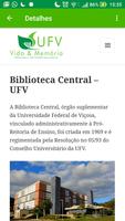 Vida & Memória/UFV capture d'écran 2