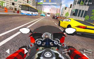 Moto Traffic Rider 3D Highway Affiche