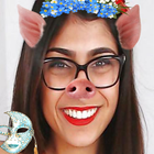 cute  snpchat filters|400 stickers snpchat mia kha icône